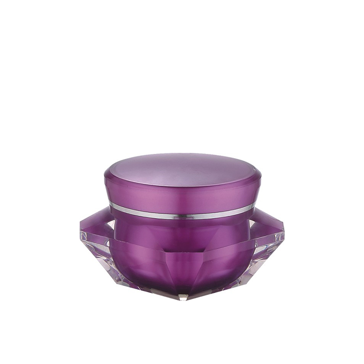 high end cosmetic packaging 30g purple luxury skin care jar 30ml face moisturizer cream jar