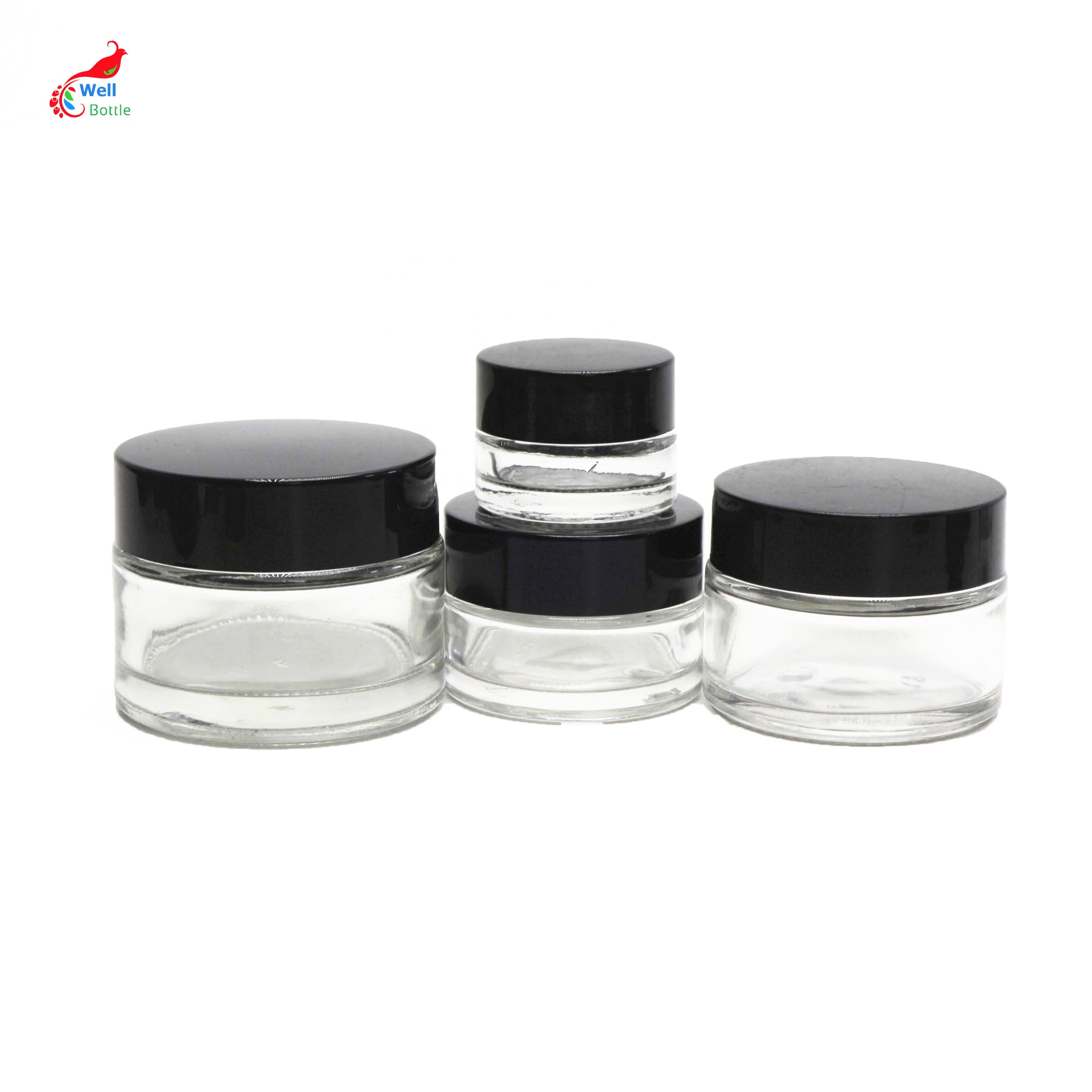 high end frosted matte amber cosmetic glass bottle and jar pump bottle for lotion serum cream full set GJ-04A