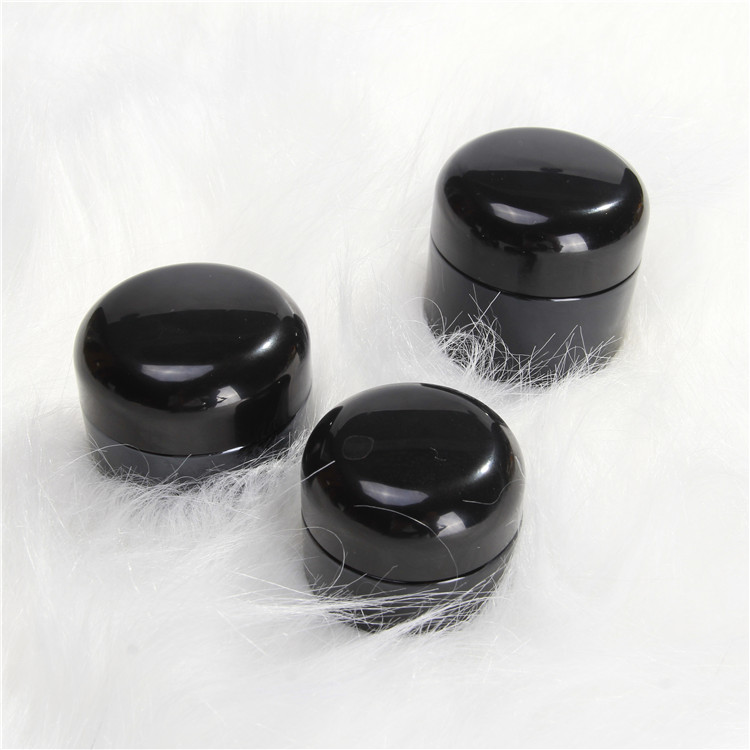 high end frosted matte black cosmetic glass bottle and jar pump bottle for lotion serum cream full set