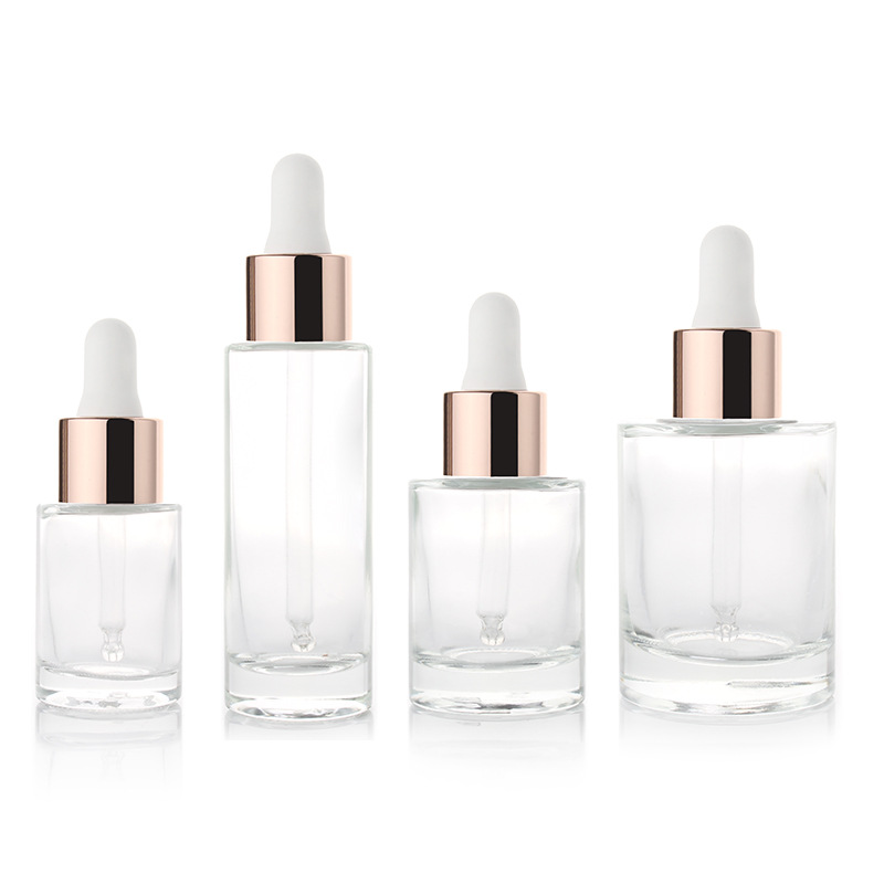 high end in stock popular wholesale rose gold dropper bottle gold oil dropper bottles glass dropper bottle