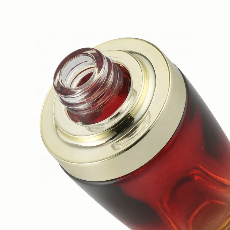 high end luxury 30ml press glass cosmetic organic morocco argan oil bottle packaging