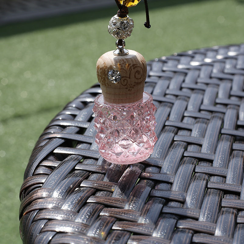 high end mini essential oil glass bottle in stock car hanging glass bottles diffuser bottle ceramic