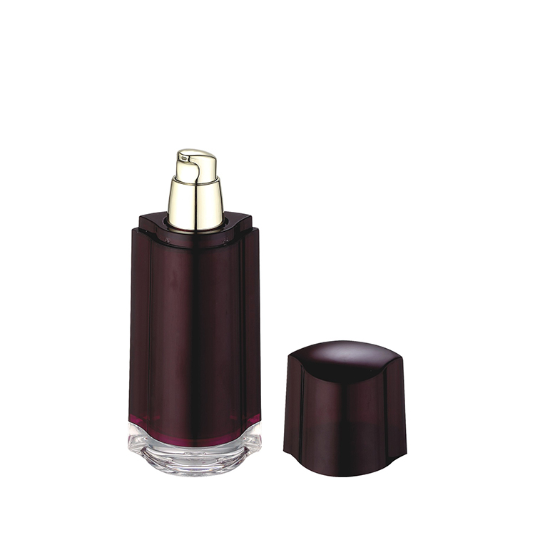 high grade dark wine red double wall triangle 30g 50g acrylic facial mask cream jar