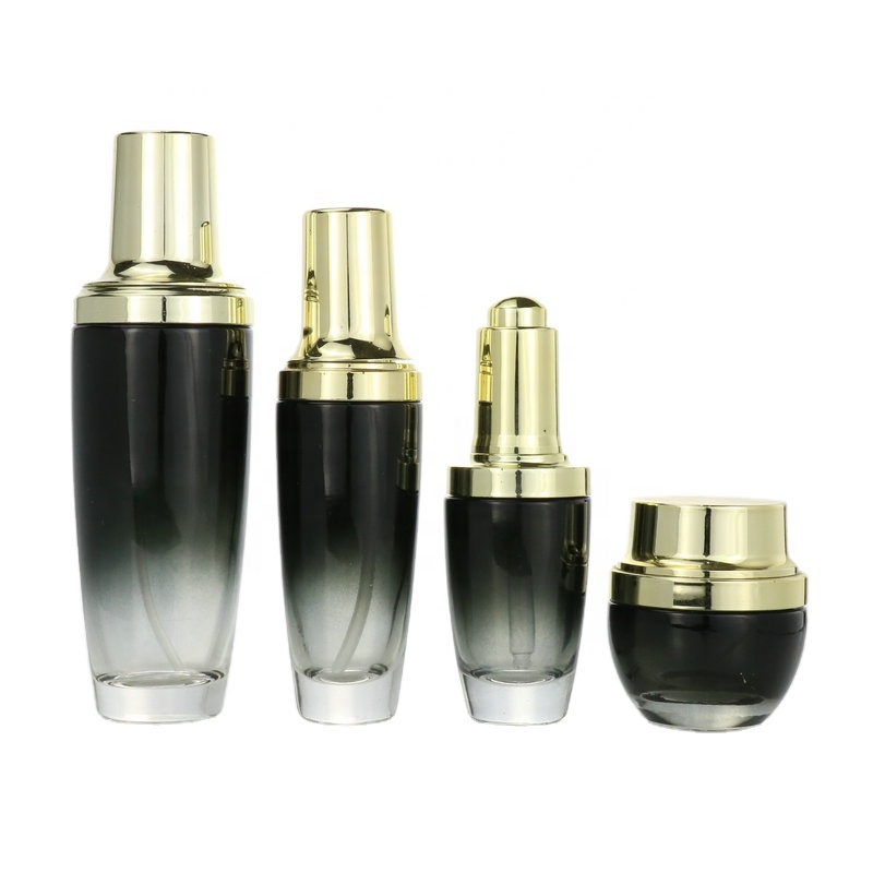 high-grade hot sale Luxury Empty Light  Lotion Pump Cosmetic Bottle  Skincare Package Acrylic Cream Jar