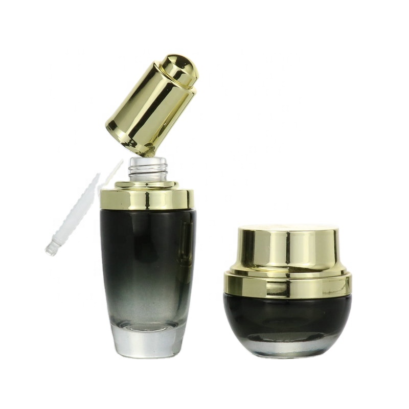 high-grade hot sale Luxury Empty Light Lotion Pump Cosmetic Bottle Skincare Package Acrylic Cream Jar