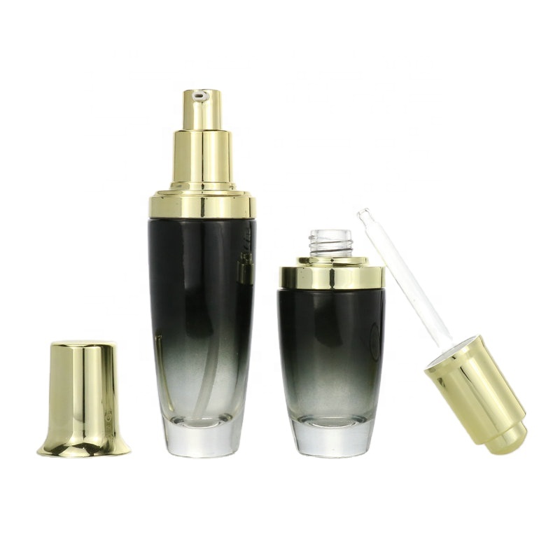 high-grade hot sale Luxury Empty Light Lotion Pump Cosmetic Bottle Skincare Package Acrylic Cream Jar
