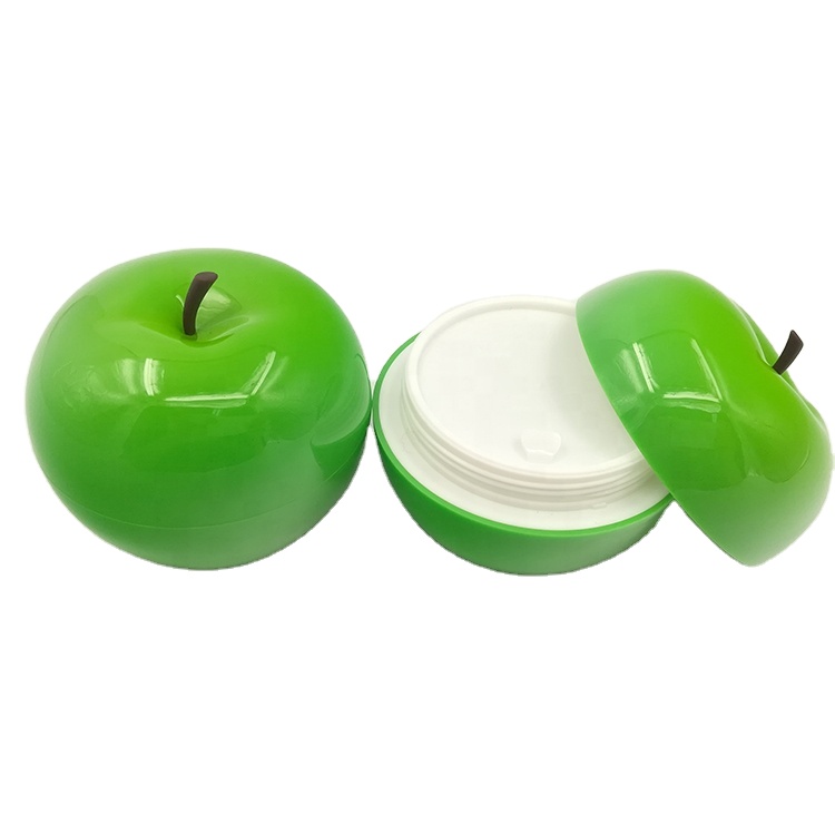 high quality 10g Skin care plastic face cream mask jar cream mask containers 10g fruit shape jar