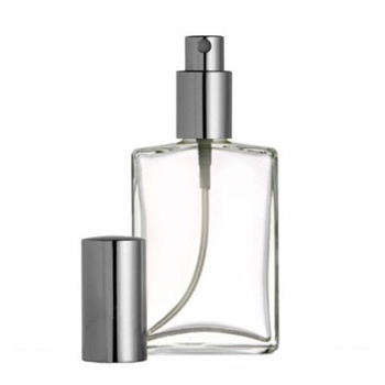 high quality 15ml 30ml 50ml 100ml Frosted clear rectangular perfume glass spray bottle