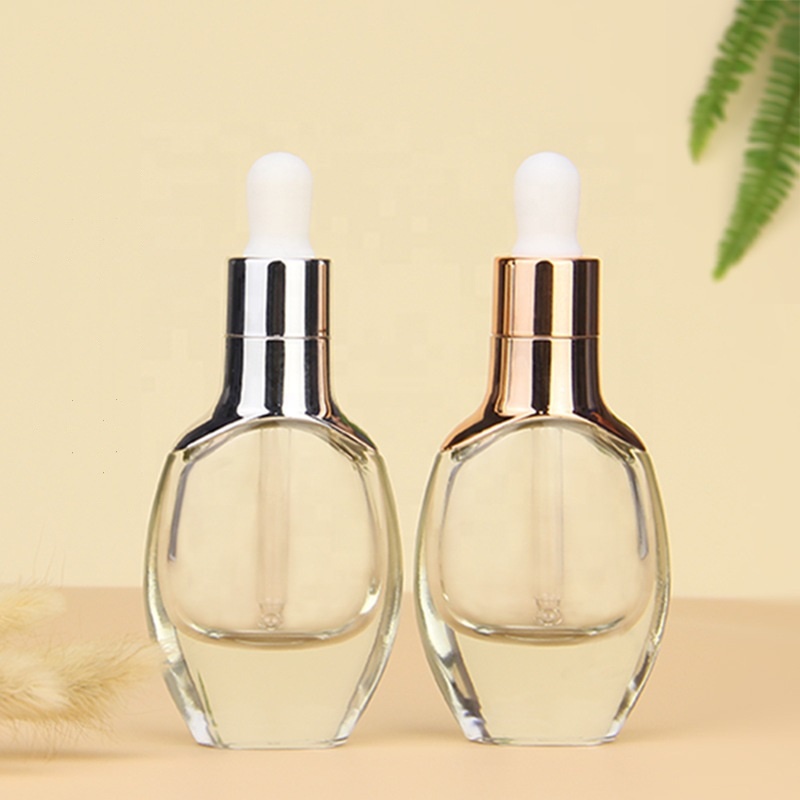 high quality 15ml 30ml flat glass dropper bottles/ essence liquid bottles with good price