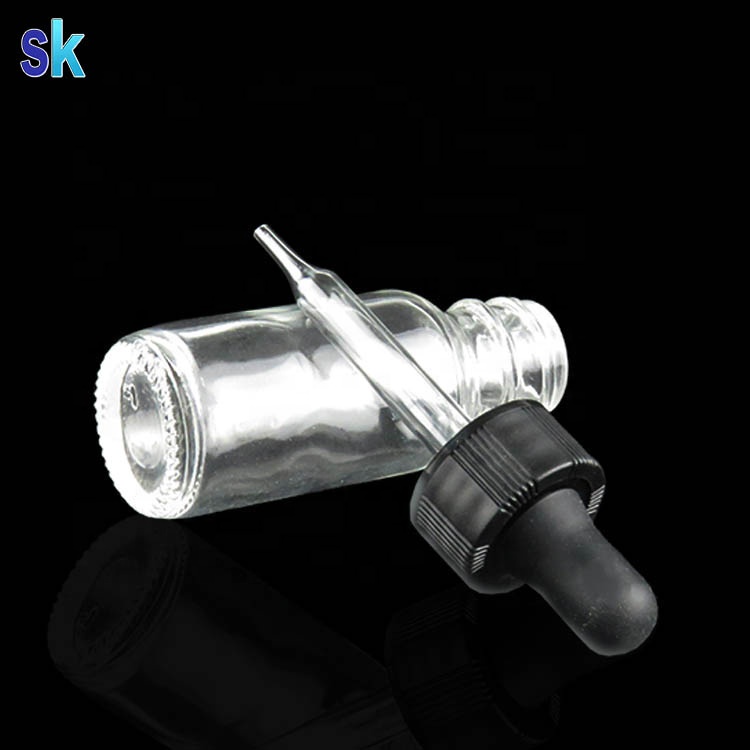 high quality 15ml boston round glass eliquid bottle