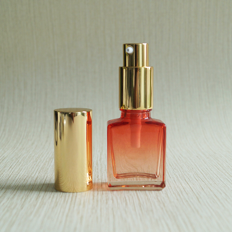 high quality 30 ml spray bottle frosted black 15ml 30ml glass bottle with pump atomizer for perfume