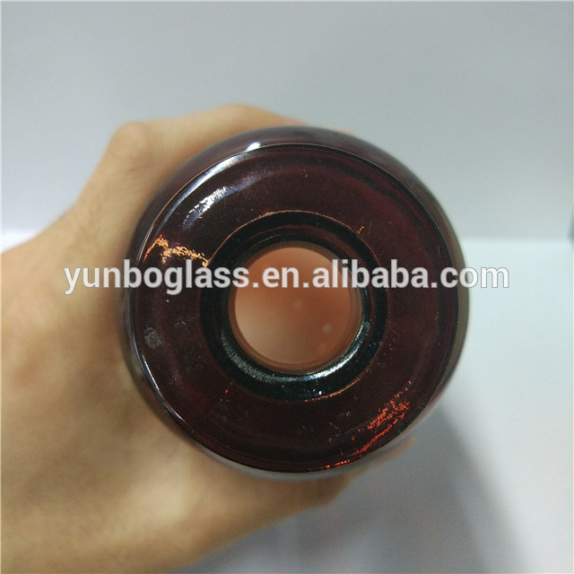 high quality 300ml amber perfumer reed diffuser bottle glass