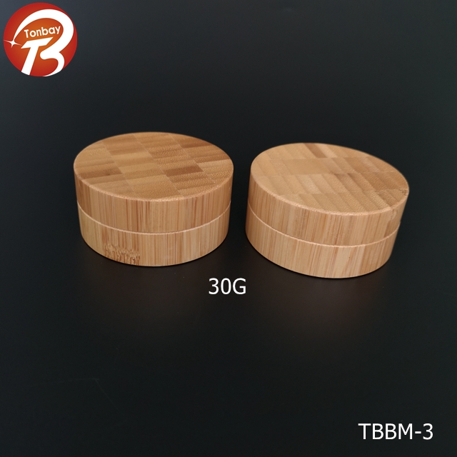 high quality 30g cosmetic bamboo jars
