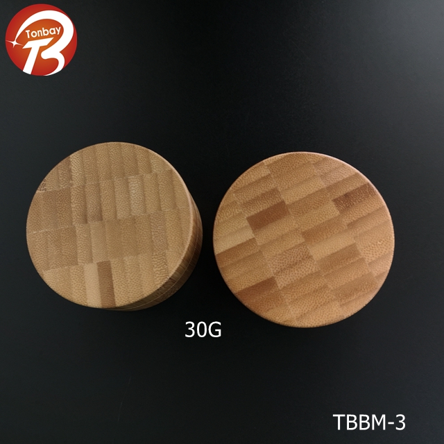 high quality 30g cosmetic bamboo jars
