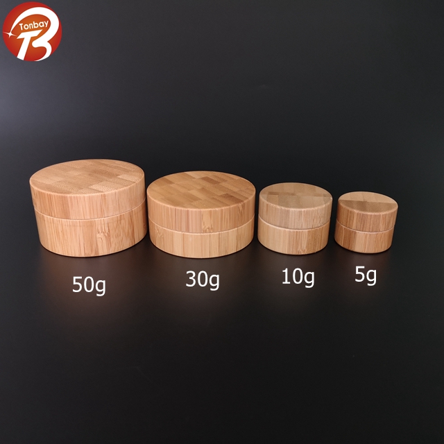 high quality 30g cosmetic bamboo jars