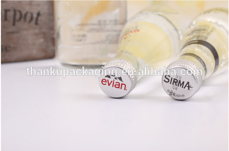 high quality 330ml evian glass bottle for beverage,water and spirit