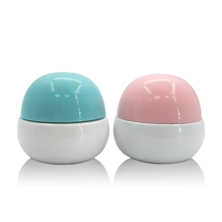 high quality 50g plastic packaging cosmetic empty jar face cream jar hair clay body oil with colorful lid