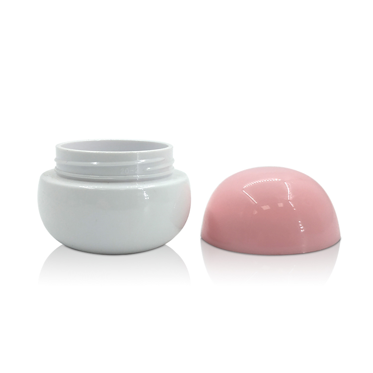 high quality 50g plastic packaging cosmetic empty jar face cream jar hair clay body oil with colorful lid