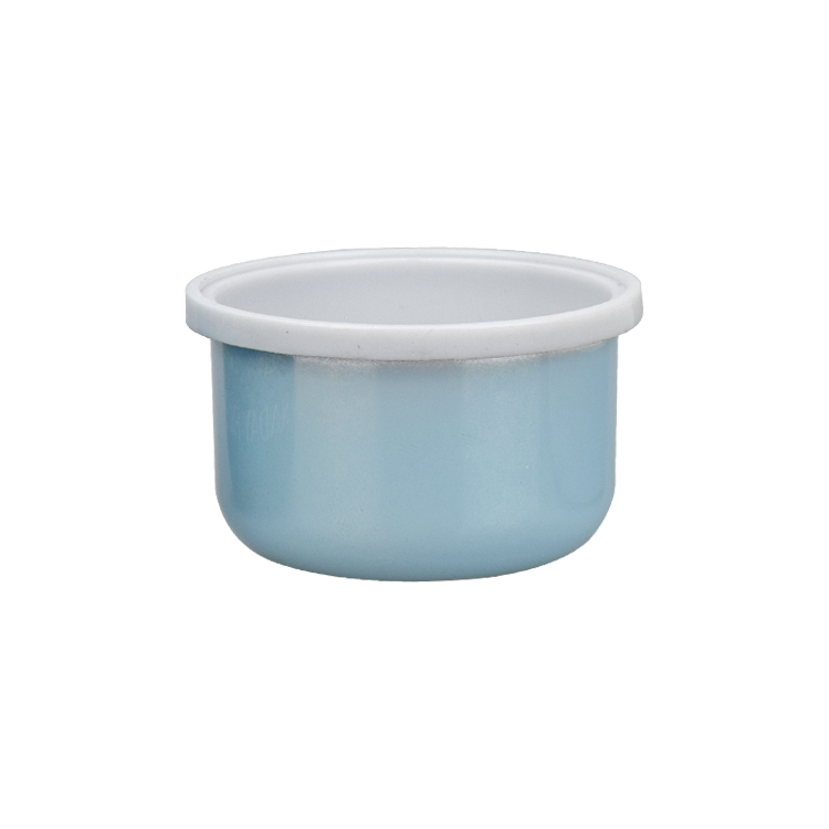 high quality 50ml double walled beautiful blue gradient color hydrating mask glass jar 50g empty cosmetic cream glass containers
