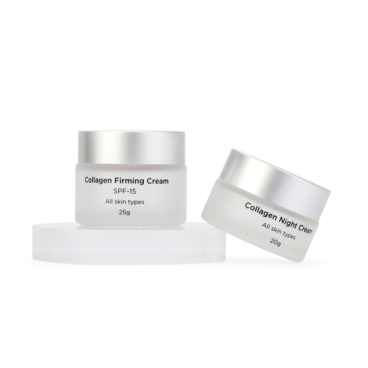high quality 5g 10g 20g 30g 50g 100g 200g matte clrear cream glass jar round shape container with aluminium cap