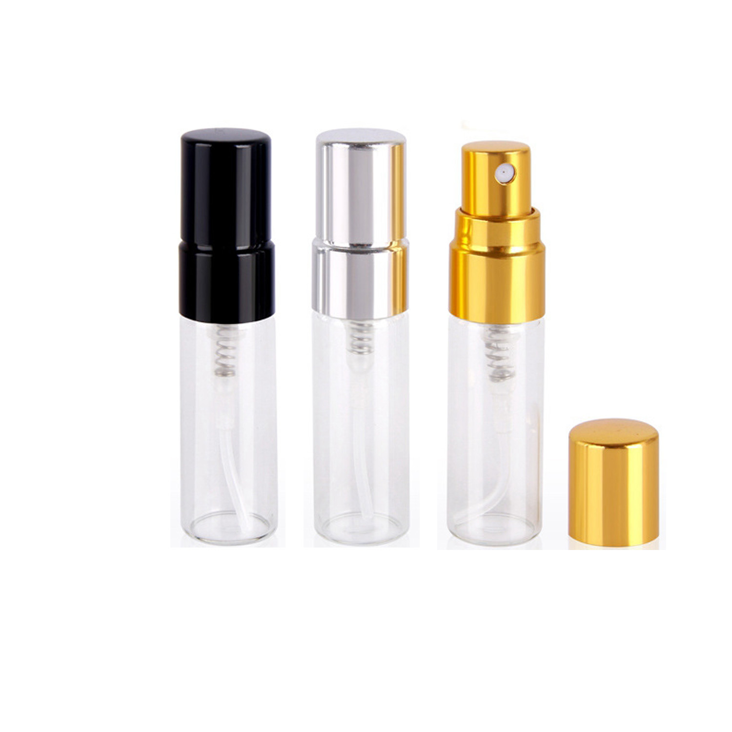 high quality 5ml 10ml clear perfume glass spray bottle Flacon de parfum 2ml parfum testeur small tester bottles