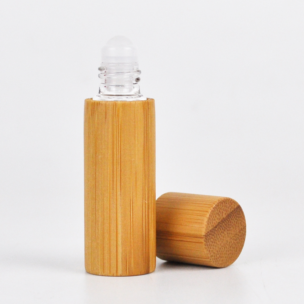 high quality 5ml bamboo essential oil roller bottle tube packaging