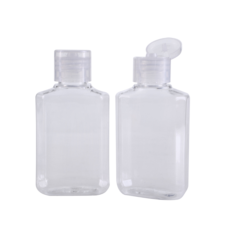 high quality PET 60 ml flip top cap 60ml plastic lotion cosmetic squeeze bottle
