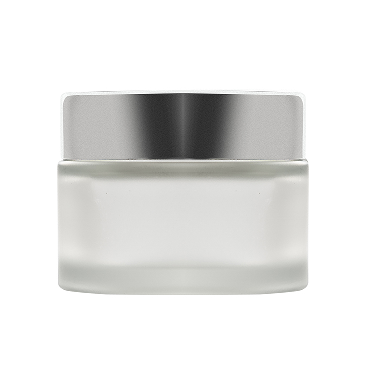 high-quality amber 50 ml glass cosmetic jars