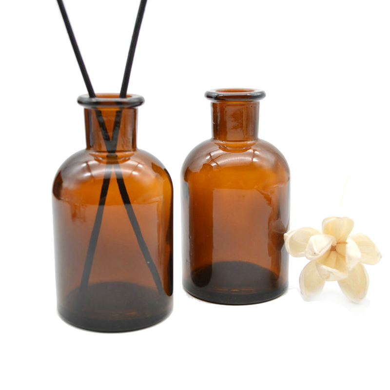 high quality amber reeds diffuser bottles aroma fragrance bottle with reeds and cork