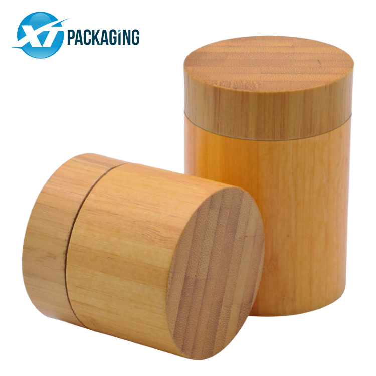 high quality bamboo jars 4oz air tight smell proof child resistant bamboo glass jar wholesale price