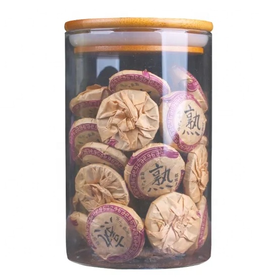 high quality borosilicate glass storage jar with bamboo lid