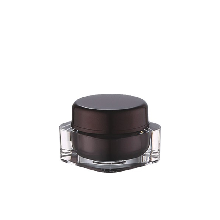 high quality brown color empty cream packaging 5g 15g 30g 50g 70g 100g 125g body lip scrub acrylic jar