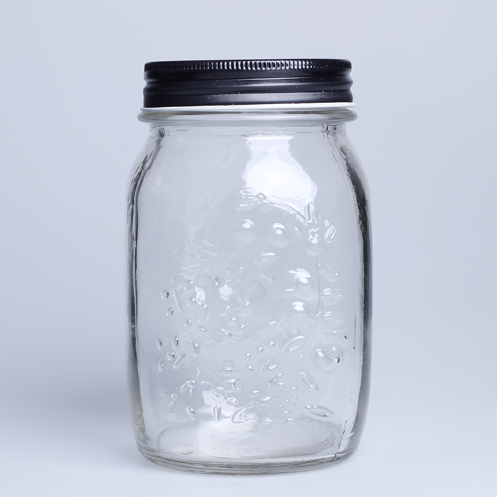 high quality china factory direct sale 750ml mason glass jar with tin cap