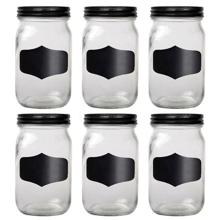high quality clear wide mouth glass mason jar juice glass drinking jar with seal screw metal top lid