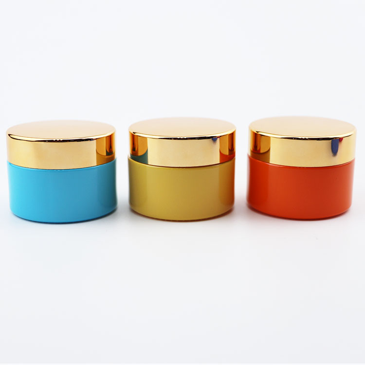 high quality cosmetic packaging eco friendly 5ml 15ml 30ml 50ml 100ml frosted customized cosmetic jars glass jars