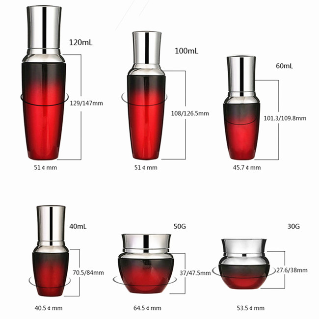 high quality cosmetic packaging for lotion pump glass bottle glass spray bottle