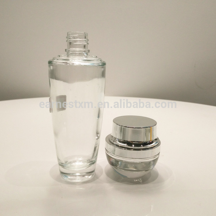 high quality cosmetic packaging for lotion pump glass bottle glass spray bottle