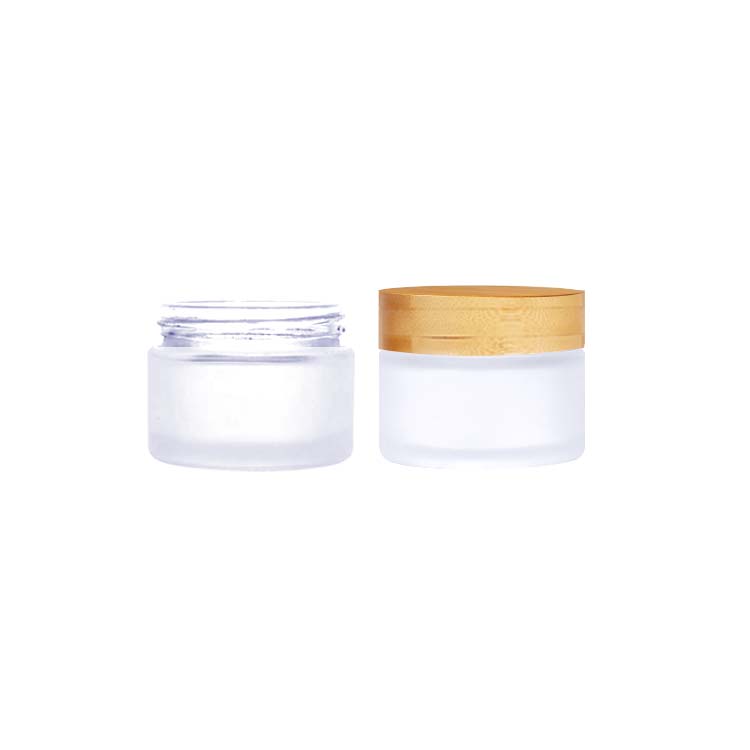 high quality cosmetic packaging glass body scrub jars