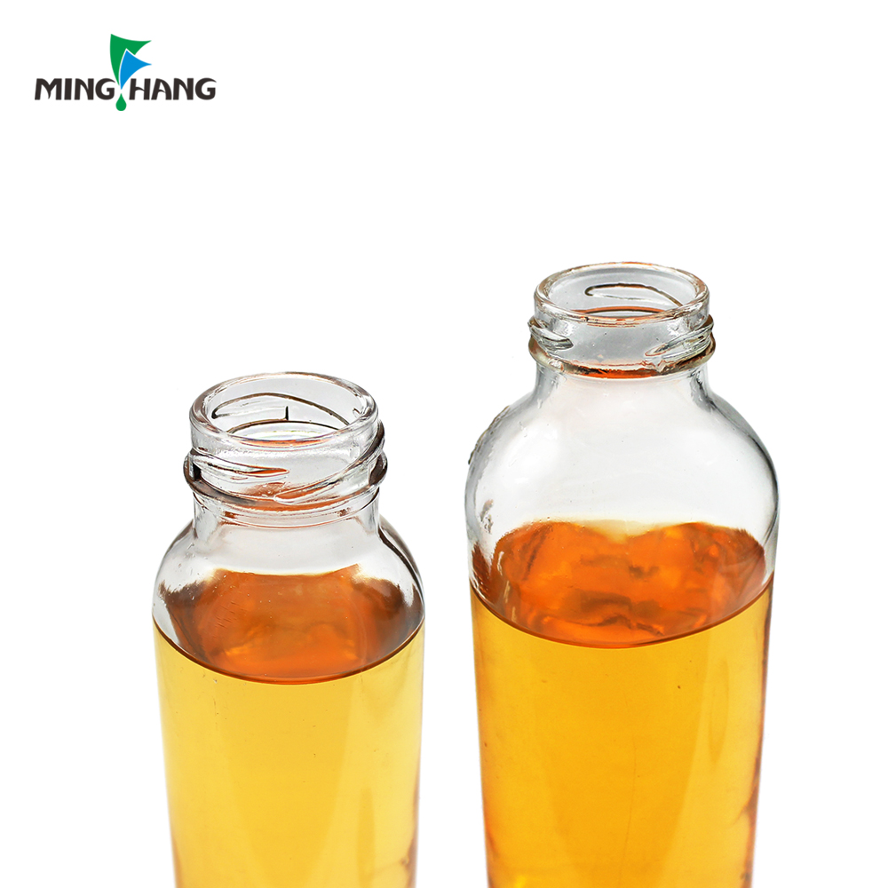 high quality custom 16 oz juicer empty drinking bottle flask glass bottles for beverages with metal lid