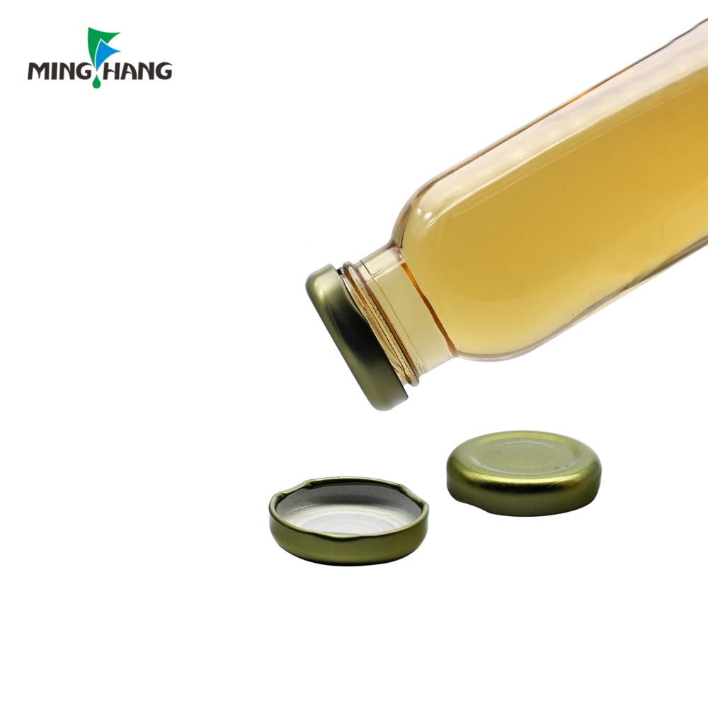 high quality custom 16 oz juicer empty drinking bottle flask glass bottles for beverages with metal lid