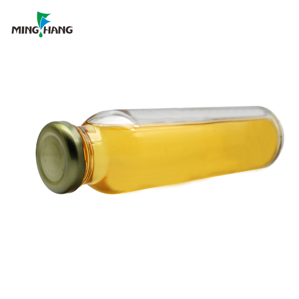 high quality custom 16 oz juicer empty drinking bottle flask glass bottles for beverages with metal lid