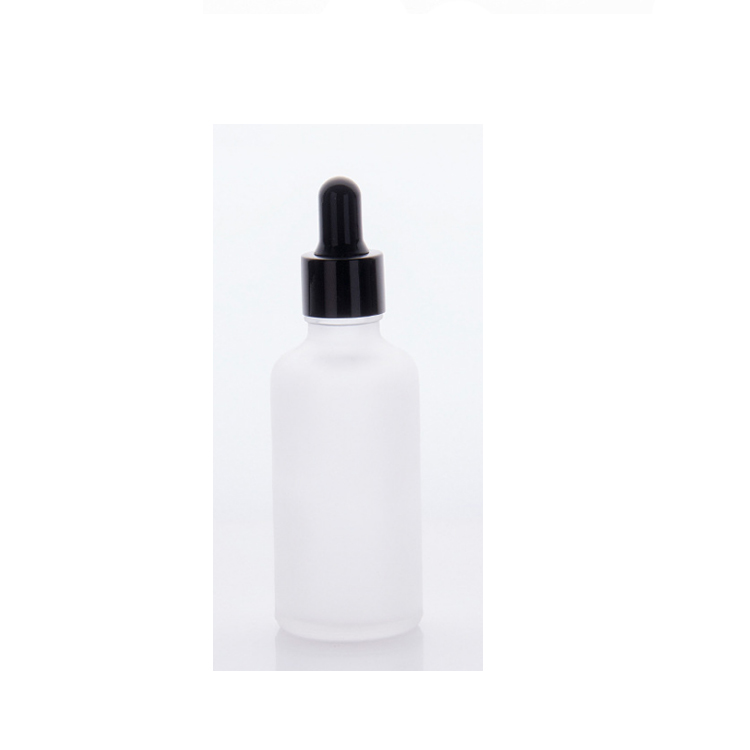 high quality customized 1oz 2oz 30ml 50ml 100ml frosted glass dropper bottle