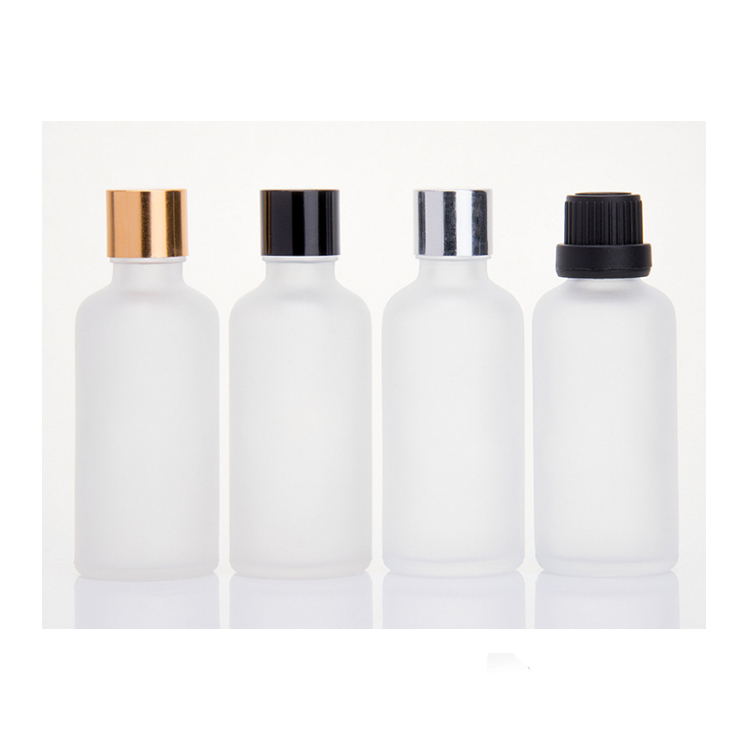 high quality customized 1oz 2oz 30ml 50ml 100ml frosted glass dropper bottle
