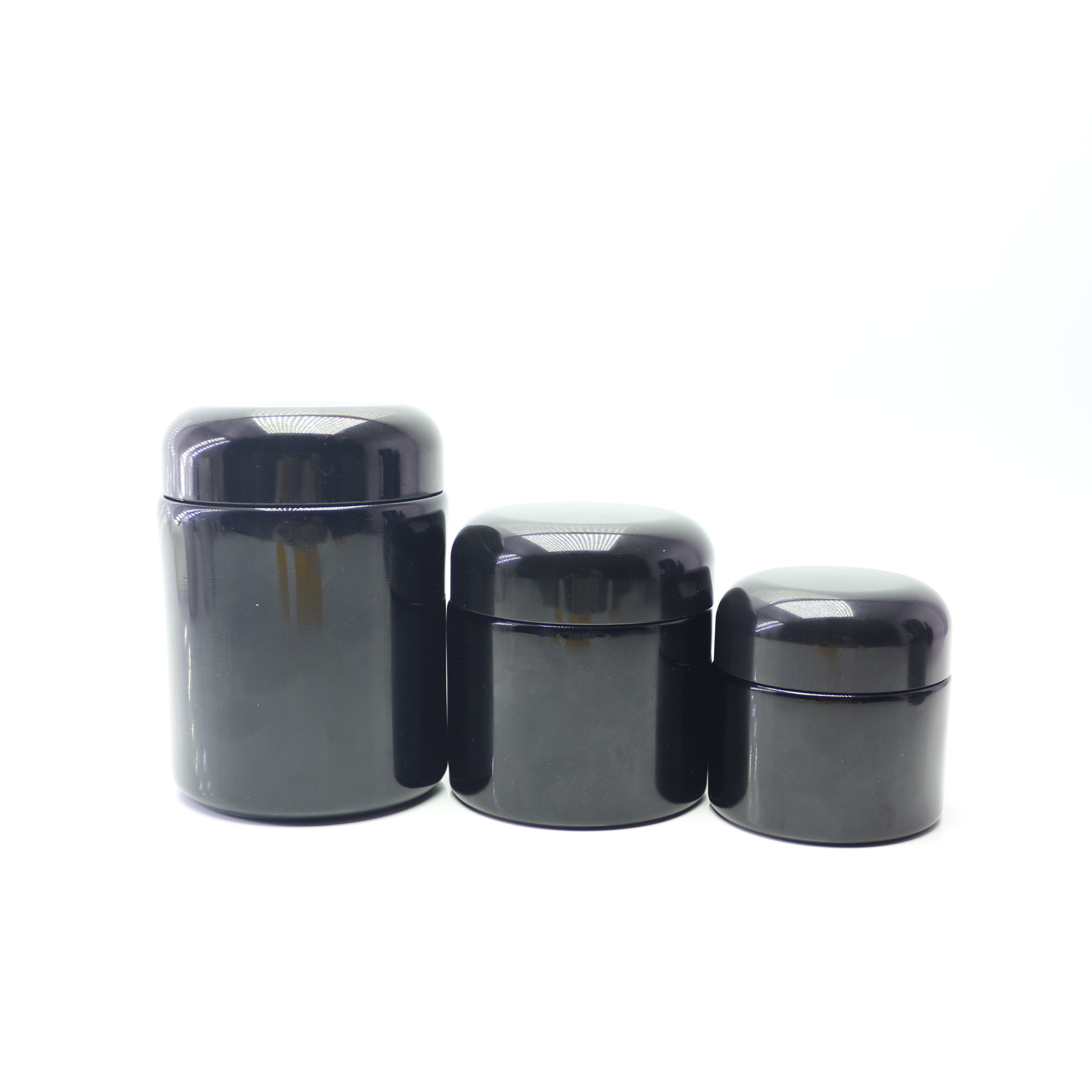 high quality dark violet jar and bottles for personal care DVJ-082C