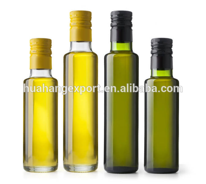 high quality durable stocked square antique dark green 100ml 200ml 250ml olive oil bottle
