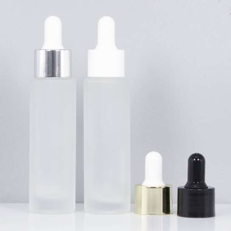 high quality empty 20ml 30ml 50ml 80ml 100ml 120ml frosted glass toner serum lotion pump bottle