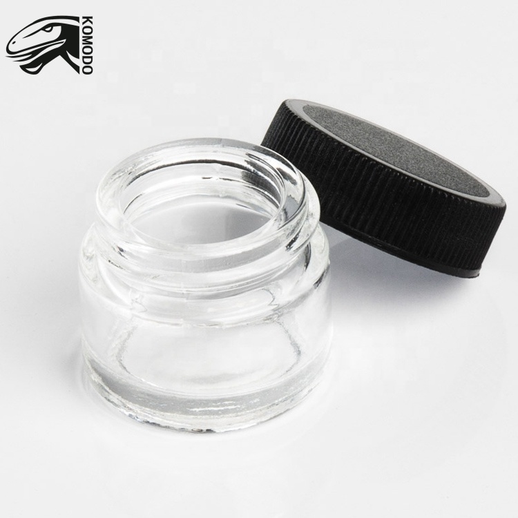 high quality empty face cream 5ml amber glass jar with lid