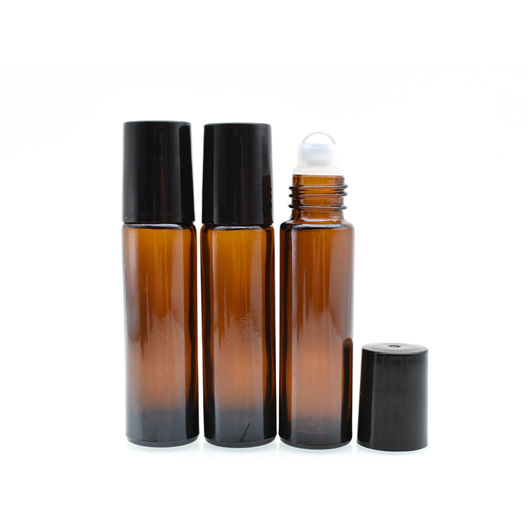 high quality essential oil perfume 5ml 8ml 10ml 10 ml clear blue amber glass roll on bottles with stainless steel roller ball