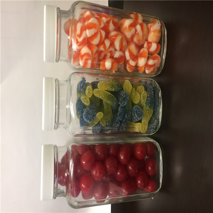 high quality fancy air tight wide mouth storage glass jar