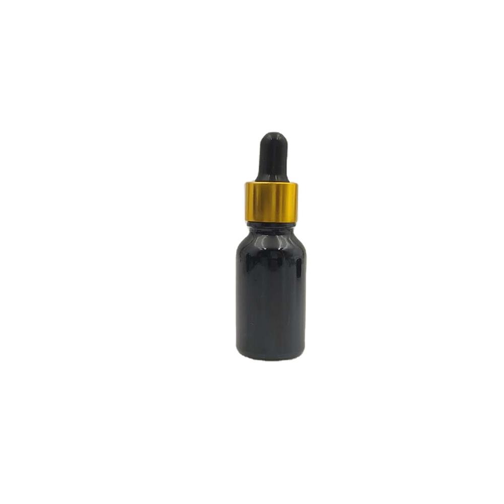 high quality fast delivery 5ml essential oil black glass dropper bottle